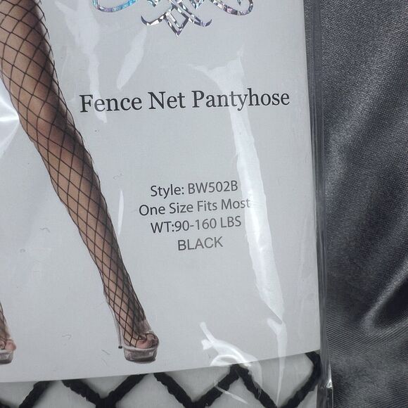 Be‎ Wicked High Waist Fishnet Tights Fence Net Pantyhose Stockings Nylons Dance - Picture 2 of 6
